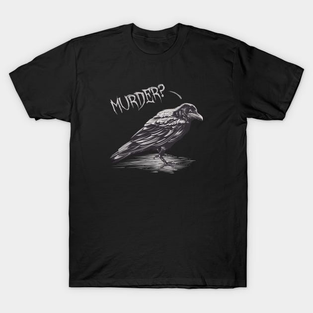 Corvid Companion T-Shirt by TenkenNoKaiten